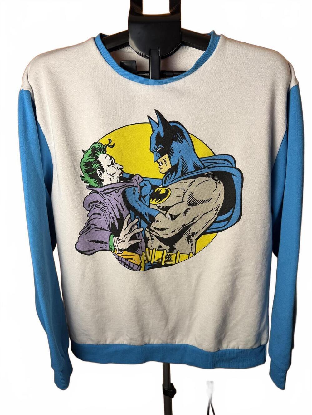 Cakeworthy Batman Graphic Pullover Sweatshirt with Joker vintage style sz XL DC